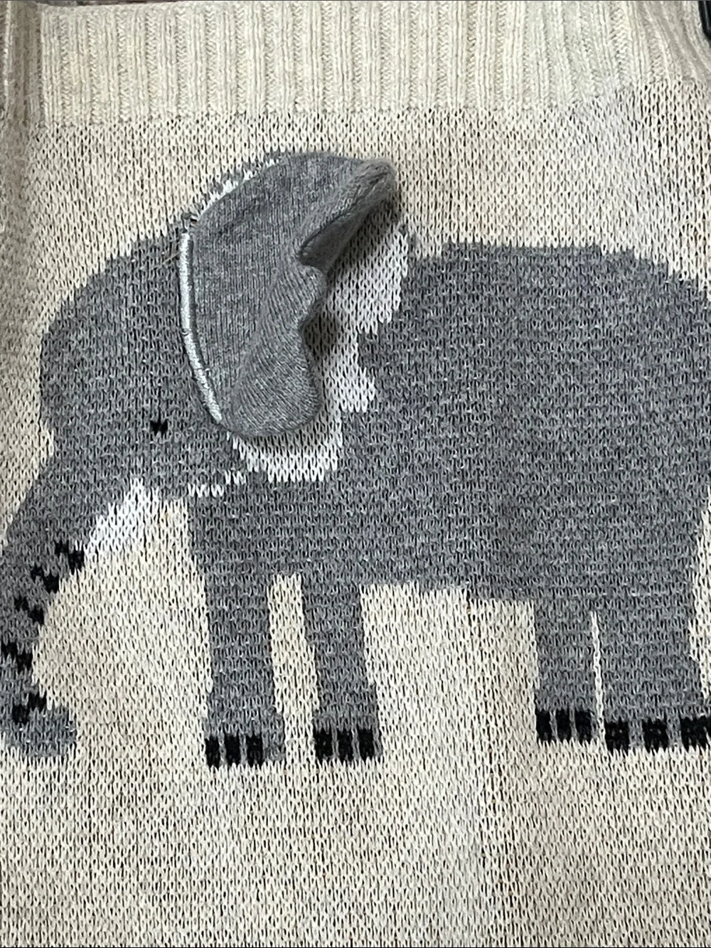 BABY ORGANIC SAFARI JACQUARD Knit 3D BLANKET SIZE 32”X 42”